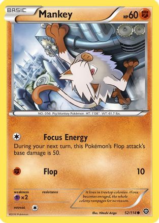 XY - Steam Siege Mankey #52