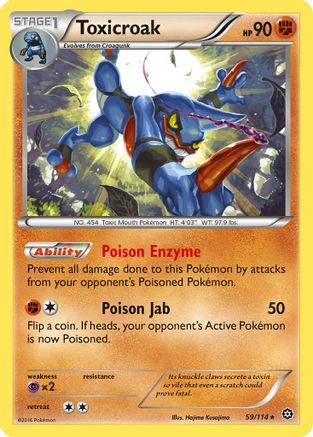 XY - Steam Siege Toxicroak #59