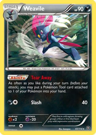 XY - Steam Siege Weavile #61