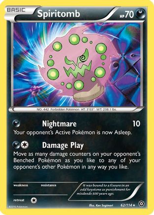 XY - Steam Siege Spiritomb #62