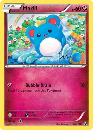 XY - Steam Siege Marill #76