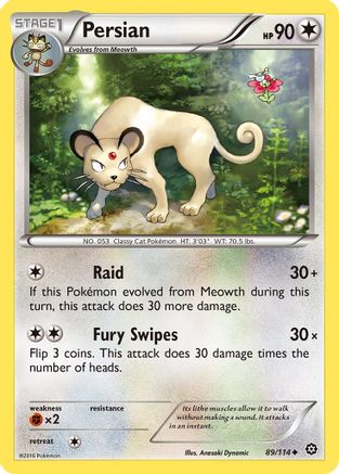 XY - Steam Siege Persian #89