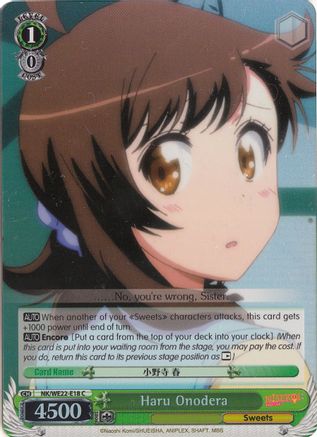 Haru Onodera (Parallel Foil) - NISEKOI Extra Booster - Weiss Schwarz