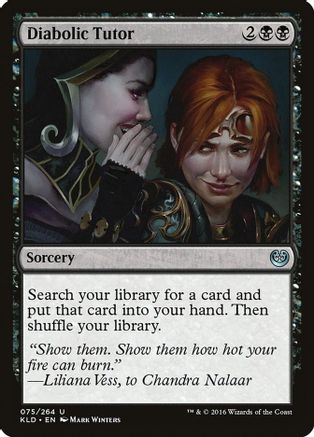 Details about   DIABOLIC TUTOR #129 Uncommon⎜Odyssey⎜2001 MTG Magic the Gathering 25% Off 3+ 