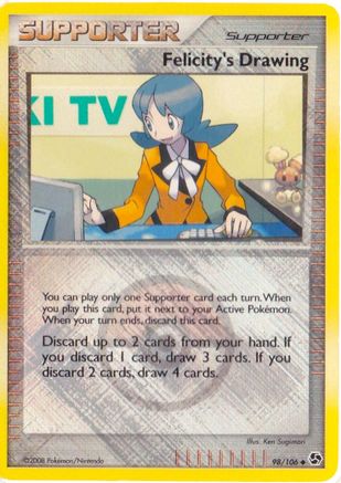 League & Championship Cards Felicity's Drawing - 098/106 (League Promo) #98