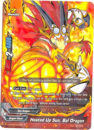 Heated Up Sun, Bal Dragon - Four Dimensions - Future Card BuddyFight