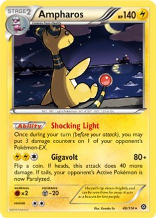 Deck Exclusives Ampharos - 40/114 (XY Steam Siege) #040