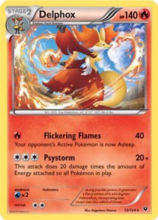 Deck Exclusives Delphox - 13/124 (XY Fates Collide) #013
