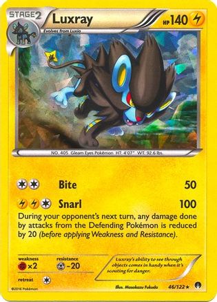 Deck Exclusives Luxray - 46/122 (Cracked Ice Holo) #046