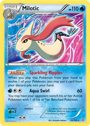 Deck Exclusives Milotic - 44/160 (XY Primal Clash) #044