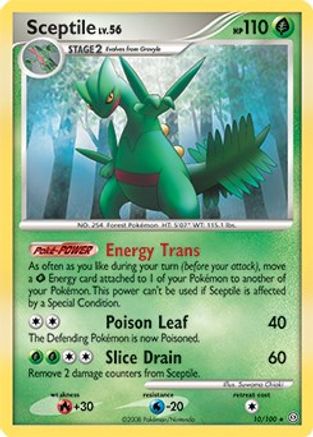Deck Exclusives Sceptile - 10/100 (DP Stormfront) #010