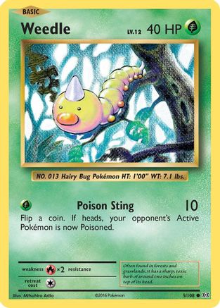 XY - Evolutions Weedle #5