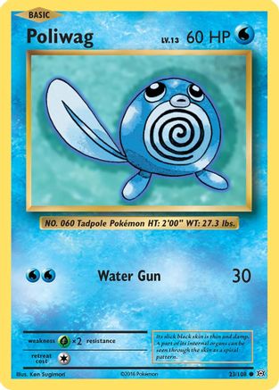 XY - Evolutions Poliwag #23