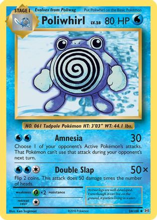 XY - Evolutions Poliwhirl #24