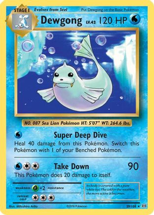 XY - Evolutions Dewgong #29