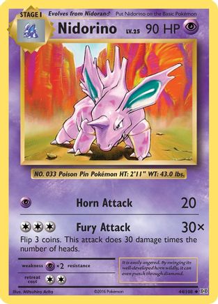 XY - Evolutions Nidorino #44