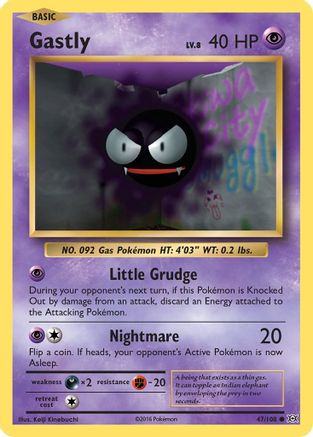 XY - Evolutions Gastly #47