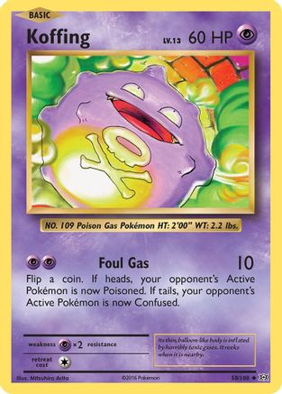 XY - Evolutions Koffing #50