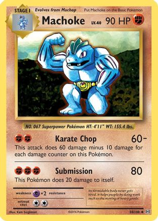 XY - Evolutions Machoke #58