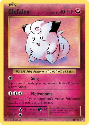 XY - Evolutions Clefairy #63