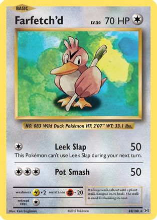 XY - Evolutions Farfetch'd #68