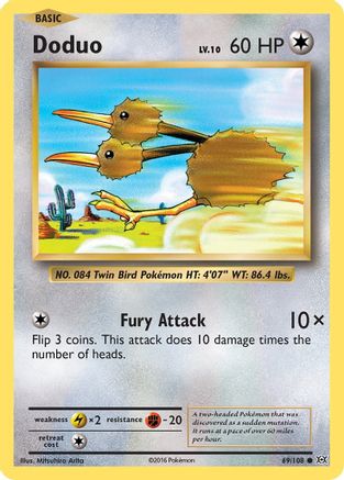 XY - Evolutions Doduo #69