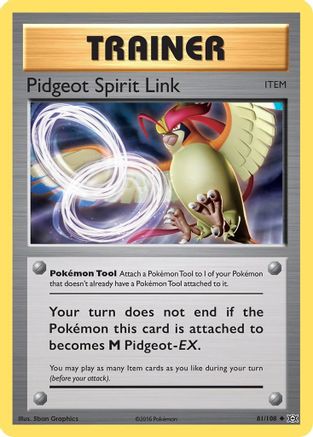 XY - Evolutions Pidgeot Spirit Link #81