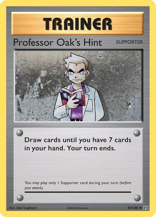 XY - Evolutions Professor Oak's Hint #84