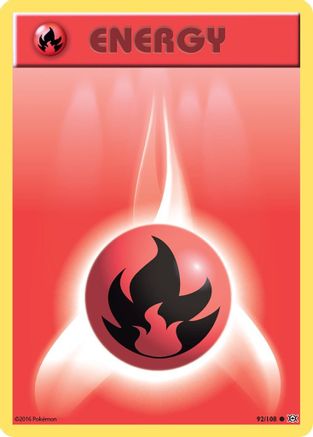 XY - Evolutions Fire Energy #92