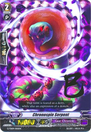 Chronospin Serpent (RRR Foil) - G-TD09: True Zodiac Time Beasts ...