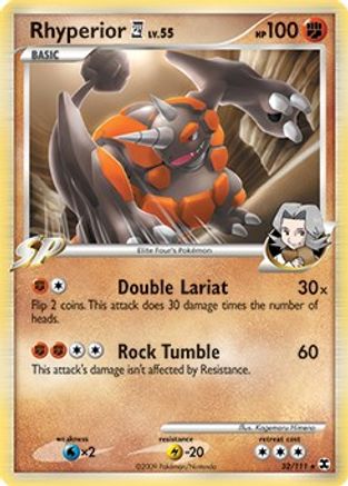 Deck Exclusives Rhyperior E4 - 32/111 (DPPt Rising Rivals) #032