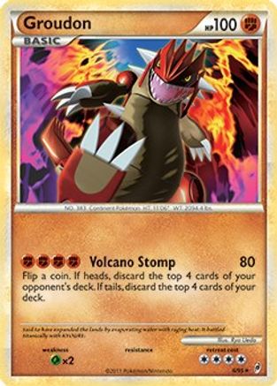 Deck Exclusives Groudon - 6/95 (Call of Legends) #006