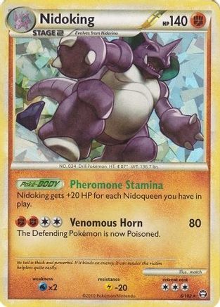 Deck Exclusives Nidoking - 6/102 (Cracked Ice Holo) #006