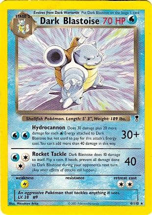 Deck Exclusives Dark Blastoise - 4/110 (WotC Legendary Collection) #004