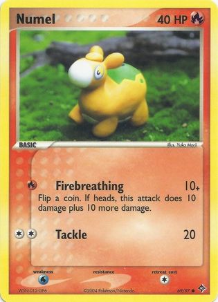 Numel (69) 69 EX Battle Stadium Pokémon card
