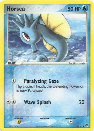 Horsea 58 EX Battle Stadium Pokémon card