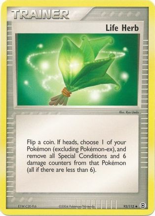 Life Herb 93 EX Battle Stadium Pokémon card
