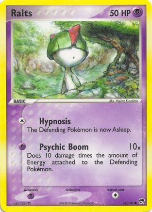 Ralts 74 EX Battle Stadium Pokémon card