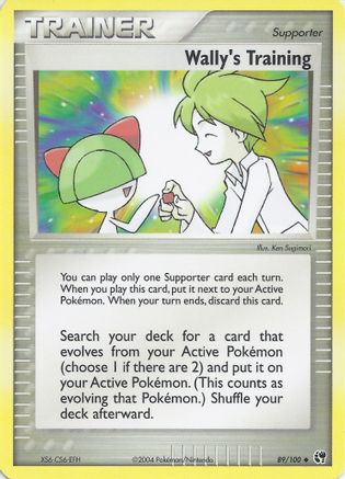 Wally's Training 89 EX Battle Stadium Pokémon card