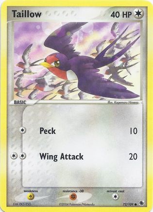 Taillow 72 EX Battle Stadium Pokémon card