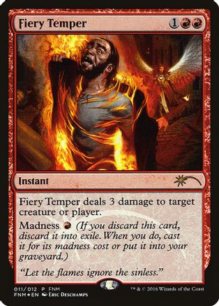 Fiery Temper - FNM Promos - Magic: The Gathering