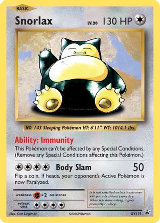 XY Promos Snorlax #XY179