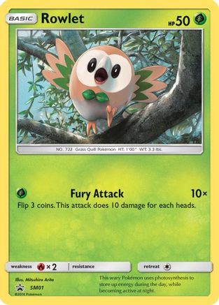 SM Promos Rowlet #SM01