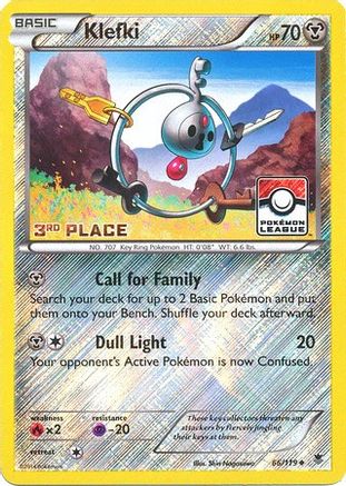 League & Championship Cards Klefki - 66/119 (Pokemon League) [3rd Place] #066