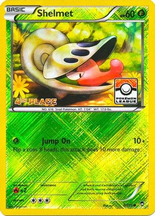League & Championship Cards Shelmet - 8/111 (Pokemon League) [4th Place] #008