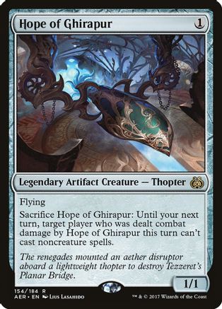 Aether Revolt Hope Of Ghirapur MTG Magic the Gathering NM condition. 