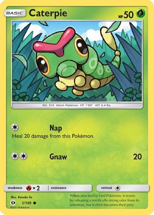 SM Base Set Caterpie #1