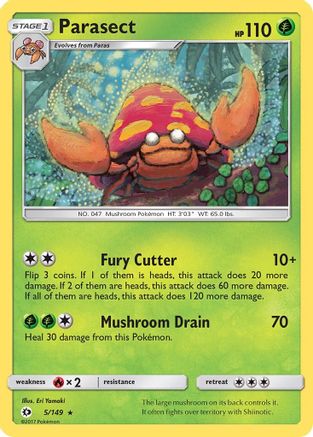 SM Base Set Parasect #5