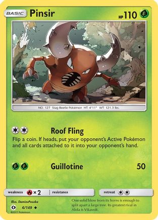 SM Base Set Pinsir #6