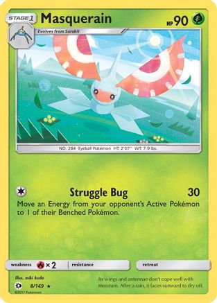 SM Base Set Masquerain #8